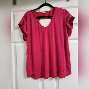 Pleione - Athleisure Short Sleeved Top - Size L